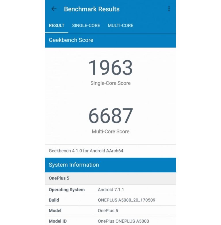 oneplus from geekbench over cheating