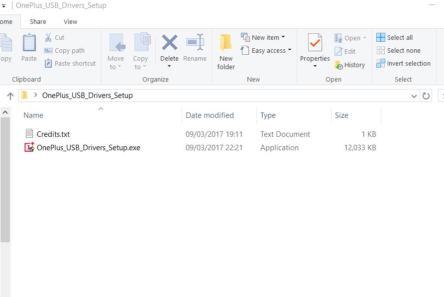 OnePlus USB Driver exe file