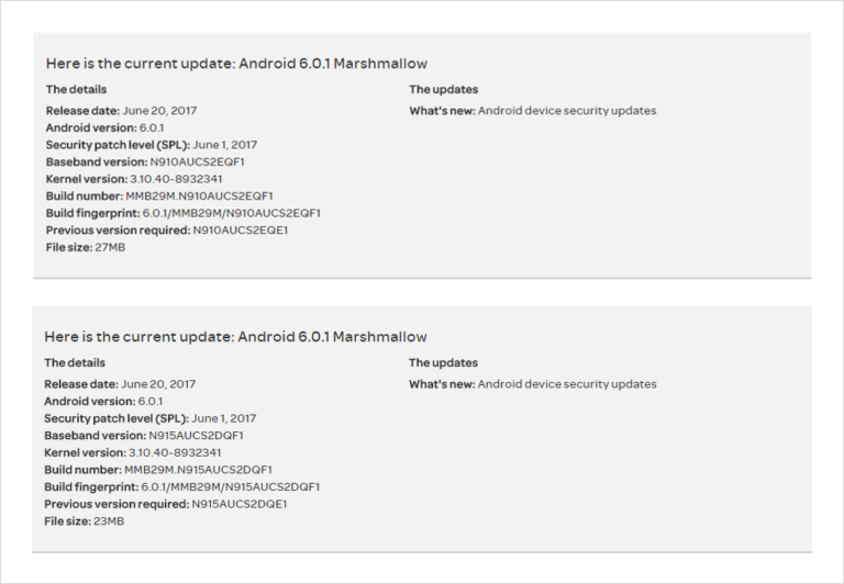Galaxy Note 4 update