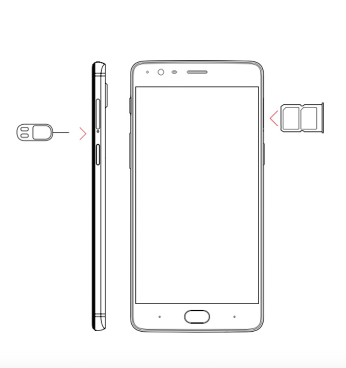 OnePlus sim tray