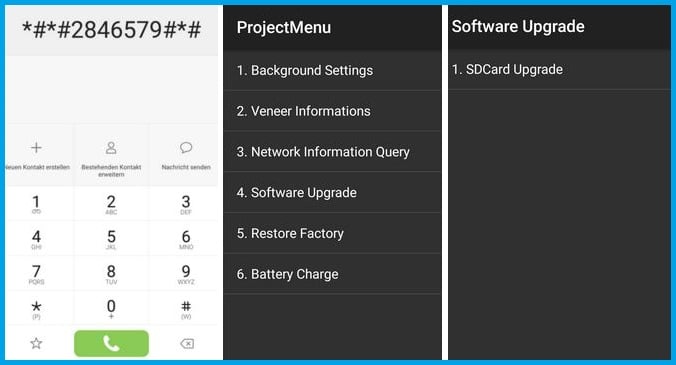 Huawei's hidden project menu