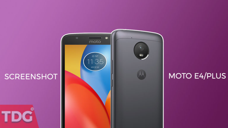 Take Screenshot On Moto E4 and E4 Plus