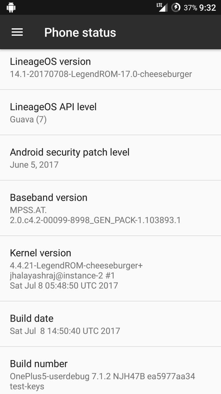 Legend ROM For OnePlus 5