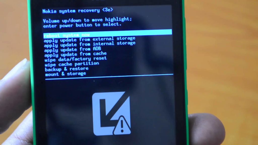 Use nokia recovery tool to wipe phone