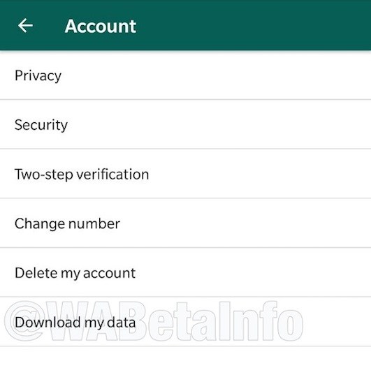 Latest WhatsApp 2.18.50 beta