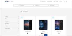 Official Nokia website smartphones