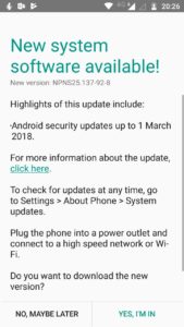 Moto G5 Plus Update