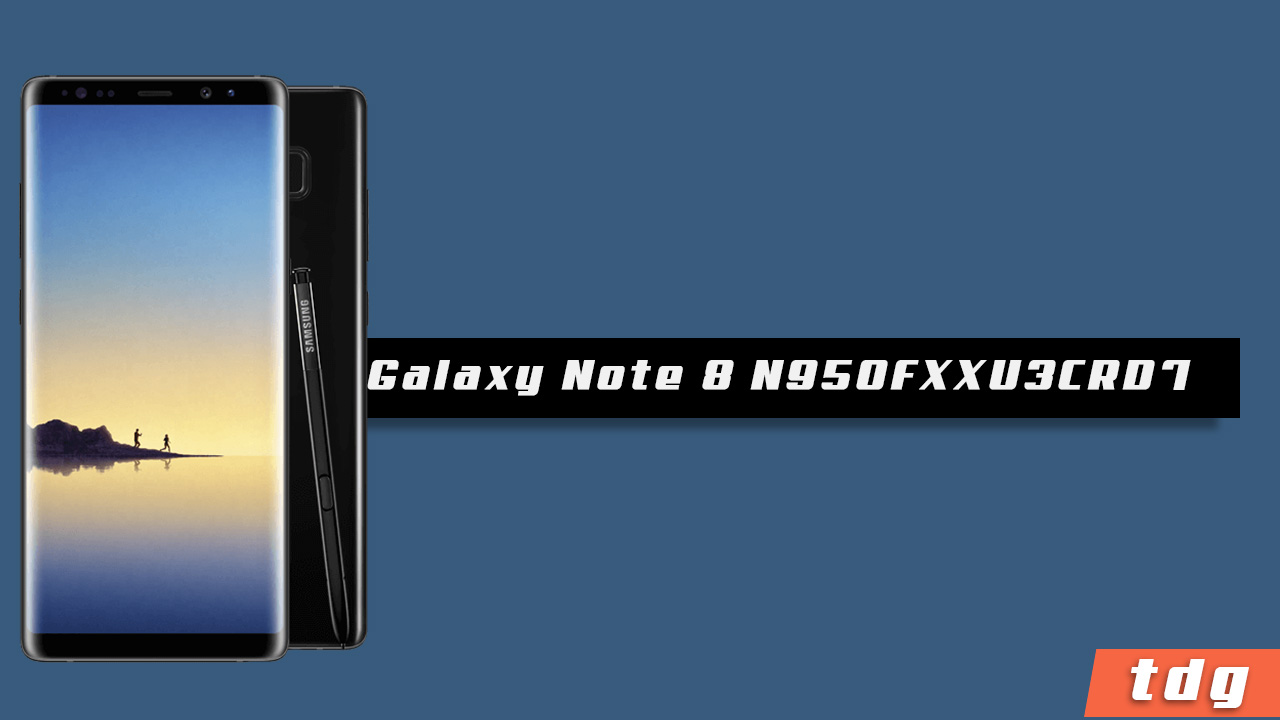 Galaxy Note 8 N950FXXU3CRD7 April 2018 Security Patch Update