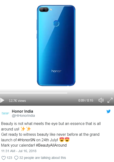 Huawei announced Honor 9N will launch on July 24 in India rebranded of Honor 9i