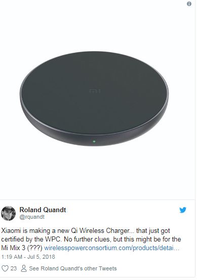Xiaomi Qi wireless charger coming soon - get certified by WPC