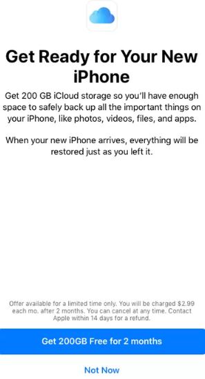 Apple Offering Free 200GB iCloud Storage To iOS Users For Two Months