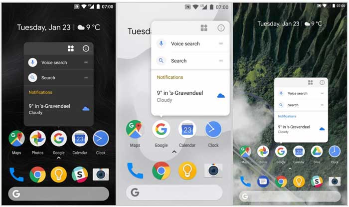 Download Rootless Pixel Launcher from Google Play Store with Pixel Bridge