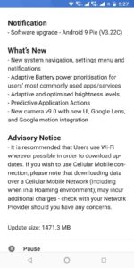 Nokia 7 Plus Android Pie changelog