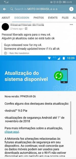 Moto X4 gets stable Android 9 Pie update in Brazil