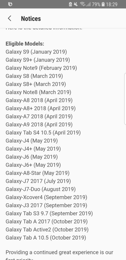 Samsung Android 9 Pie update confirms 24 models to receive soon