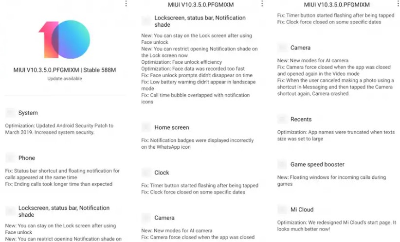 Redmi Note 7 and 7 Pro gets MIUI 10.3.5.0 and MIUI 10.2.10.0 update