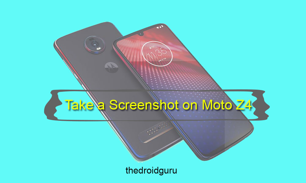 How to capture a screenshot on Moto Z4 The Droid Guru