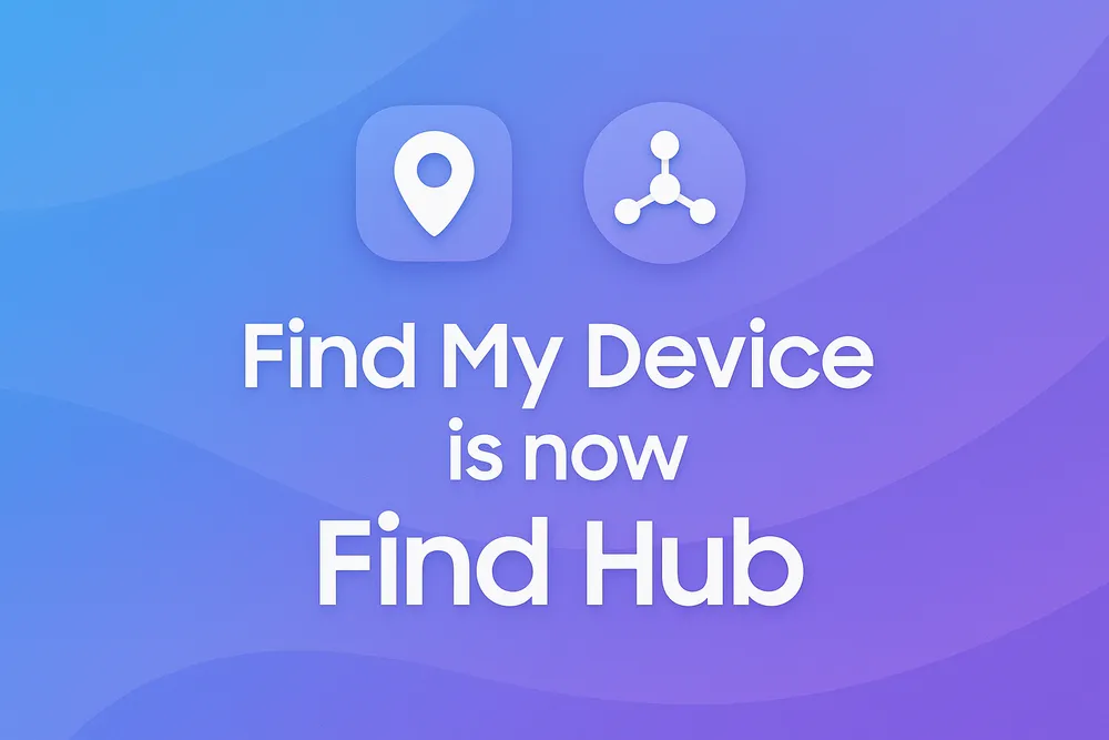 Find My Device in Galaxy settings could become Find Hub