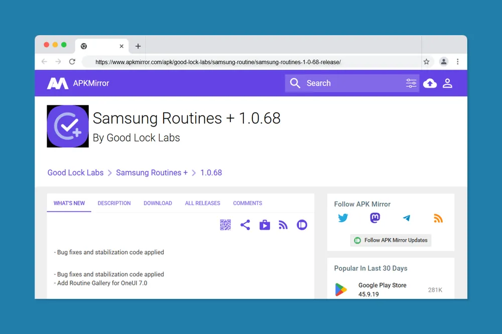 Samsung improves the Good Lock’s Routines+ in 1.0.68 update