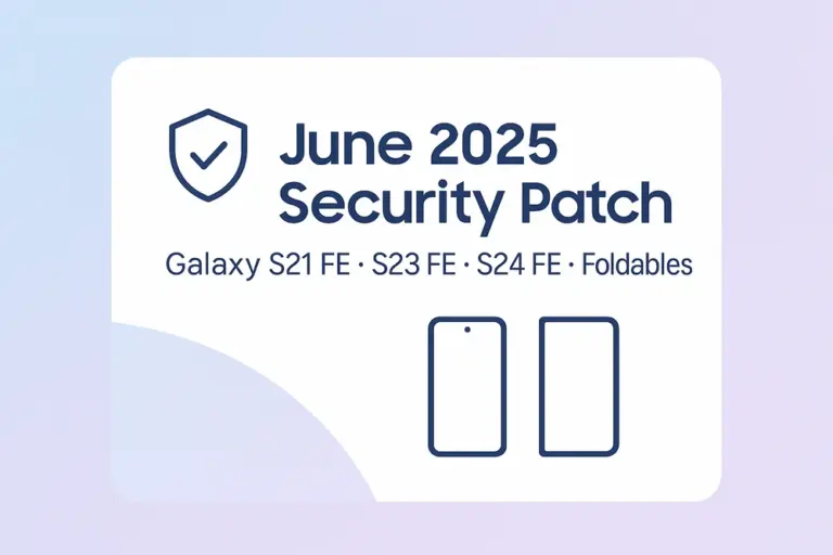 June 2025 security patch rolls out for Samsung Galaxy S21 FE, S23 FE, S24 FE, and Foldables