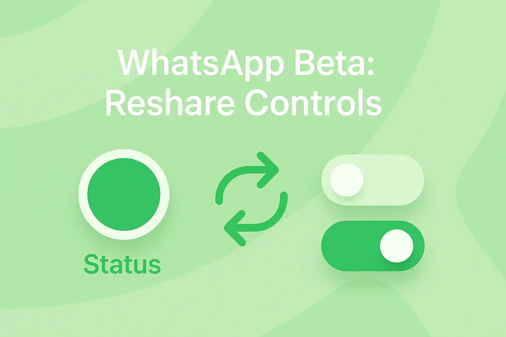 WhatsApp Beta adds new controls for resharing status